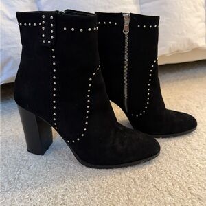 Black Studded Ankle Boots